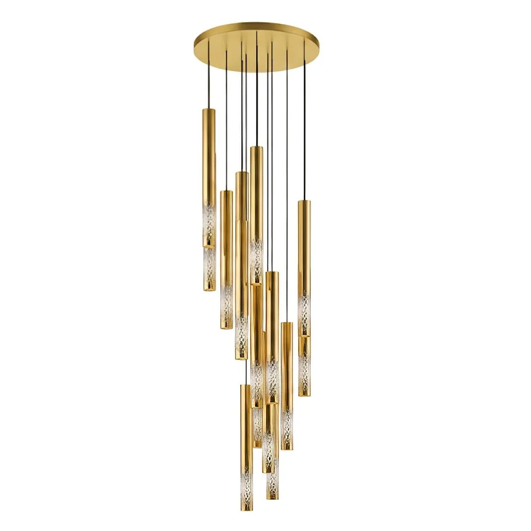 Galaxy Symphony Orchestra Meteor Shower Crystal Spiral Chandelier - Image 56