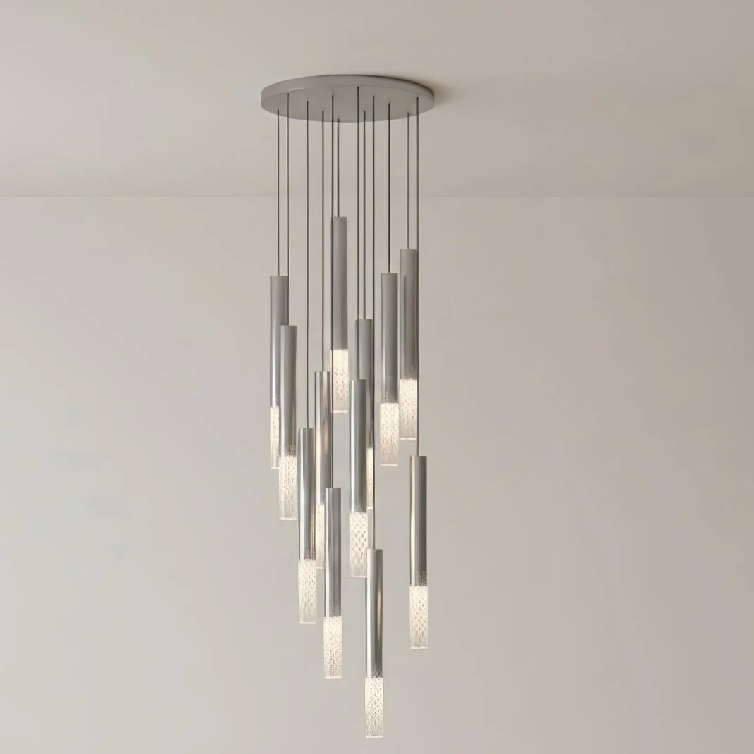 Galaxy Symphony Orchestra Meteor Shower Crystal Spiral Chandelier - Image 57
