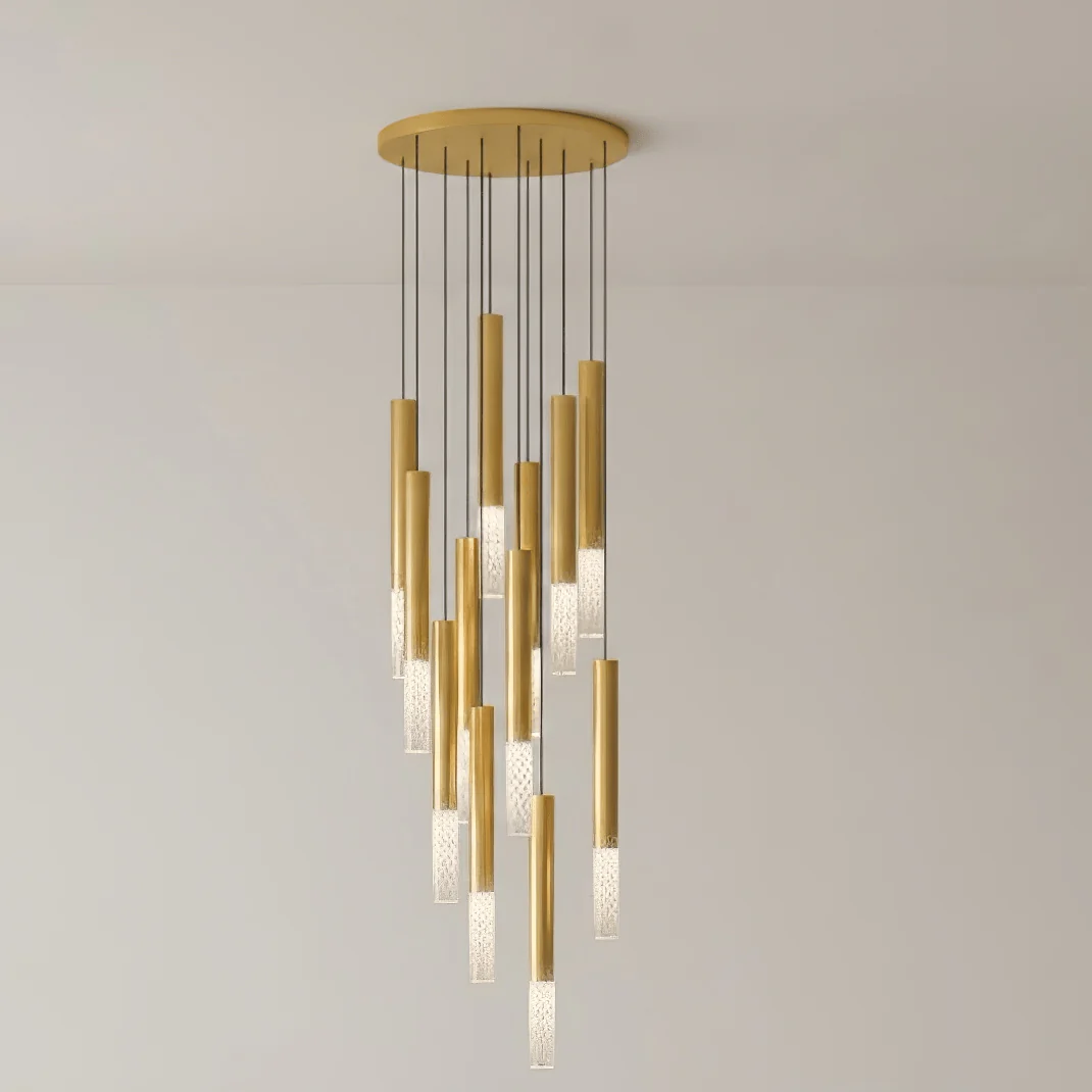 Galaxy Symphony Orchestra Meteor Shower Crystal Spiral Chandelier - Image 58