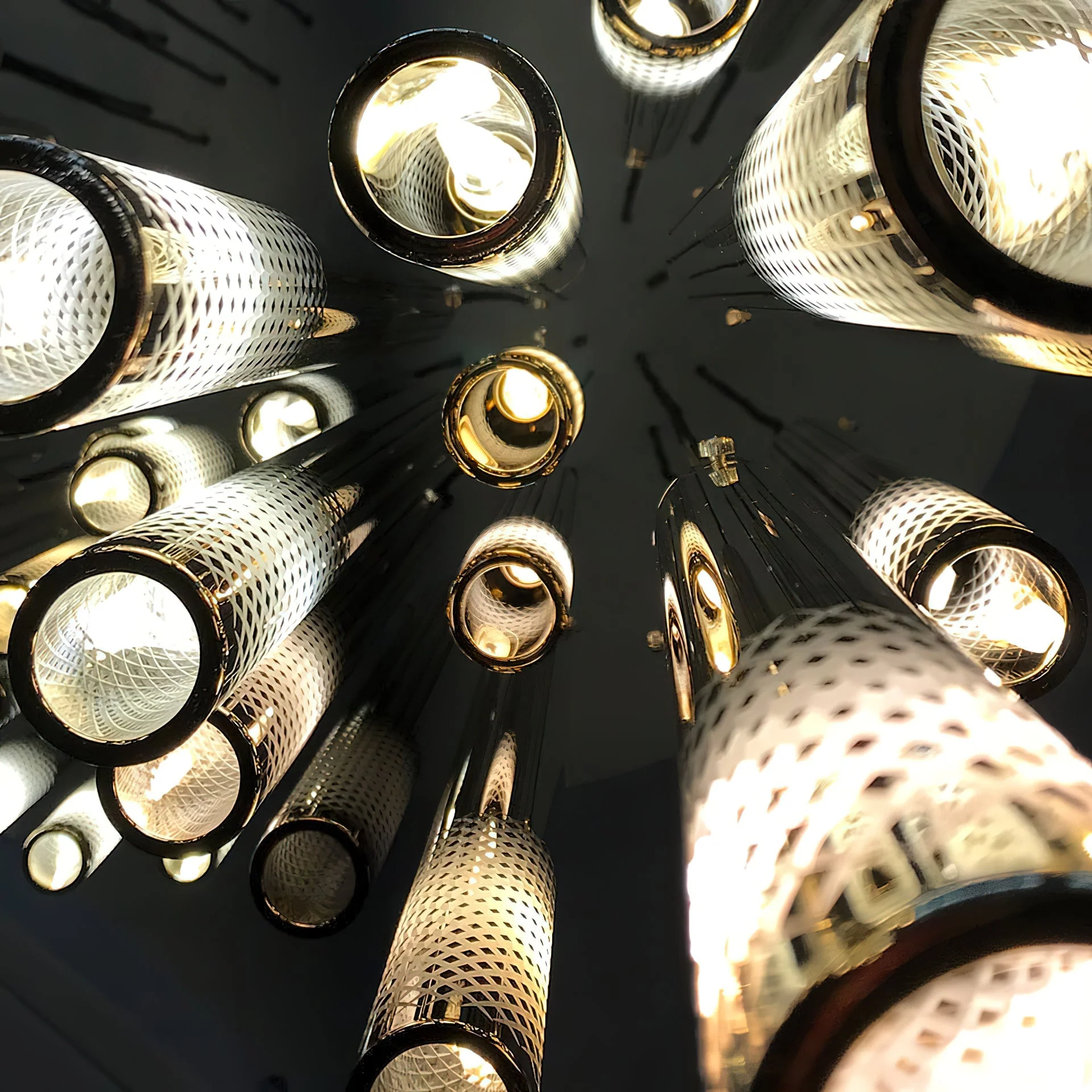 Galaxy Symphony Orchestra Meteor Shower Crystal Spiral Chandelier - Image 7