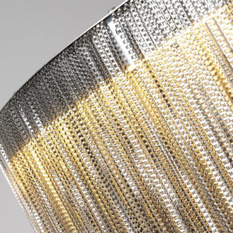 Tammy Aluminum Chain Tassel Round Chandelier for Living Room - Image 8