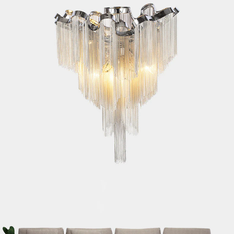 Tassel Aluminum Chain Ceiling Lighting - Image 4