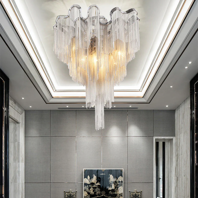 Tassel Aluminum Chain Ceiling Lighting - Image 5