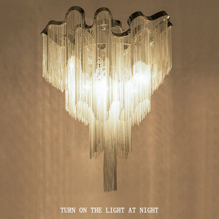 Tassel Aluminum Chain Ceiling Lighting - Image 8