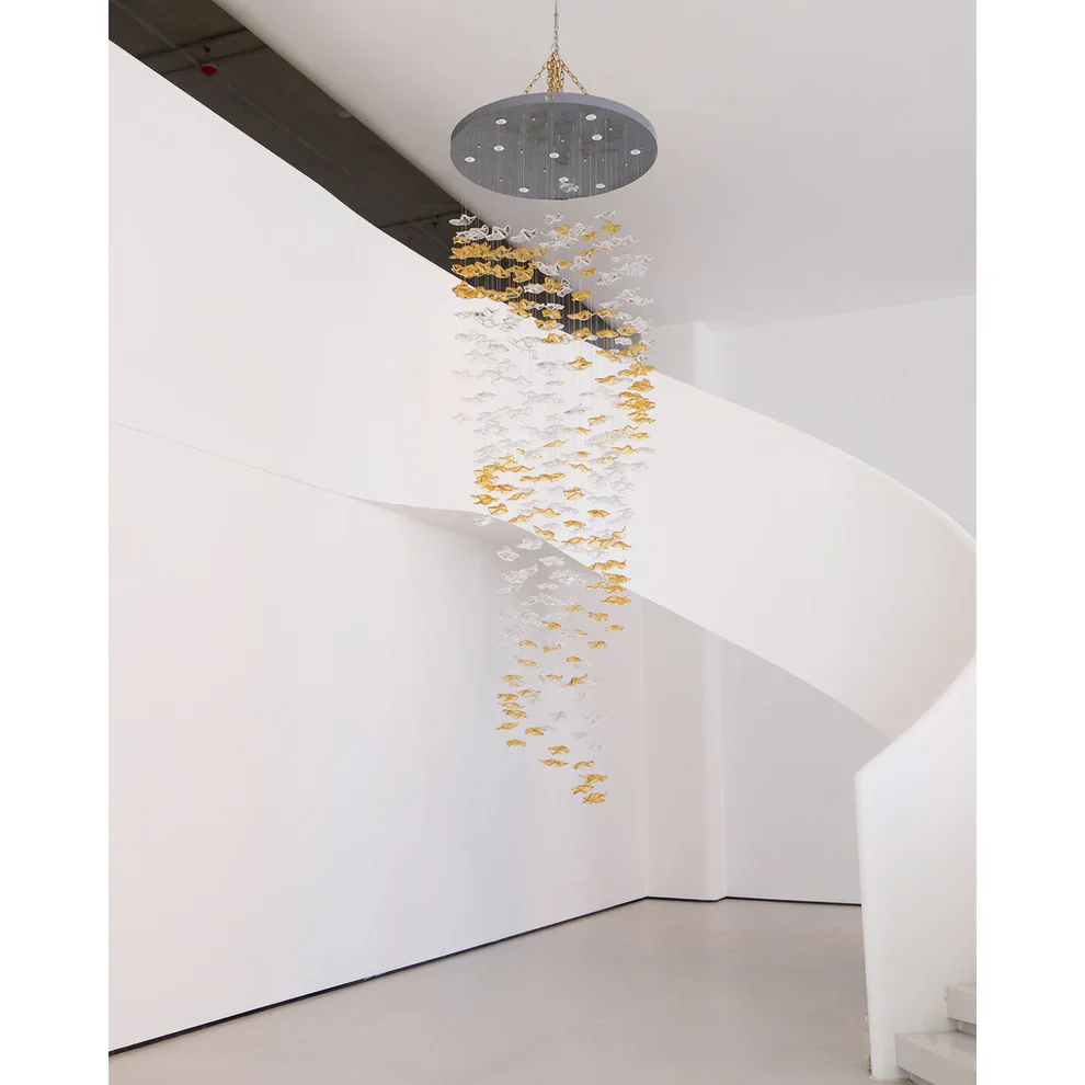Tidal Art Glass Chandelier - Image 13