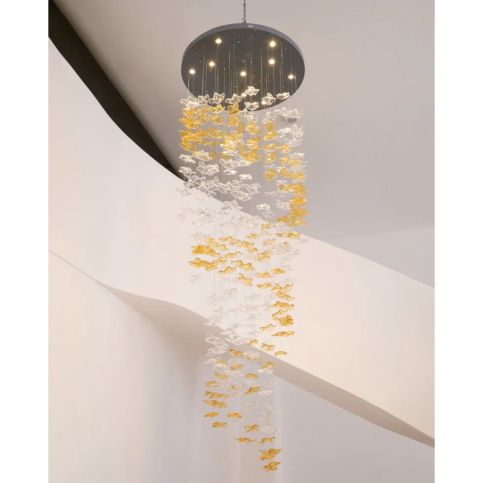 Tidal Art Glass Chandelier - Image 14