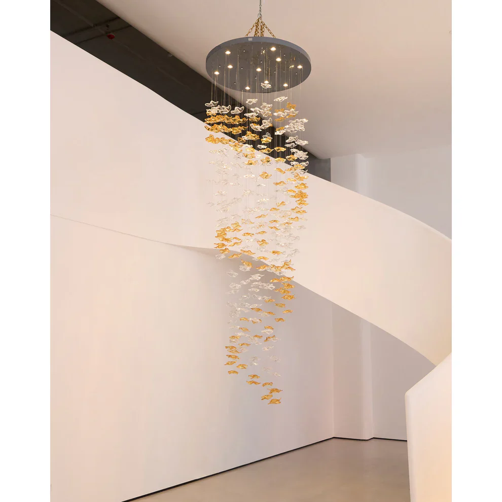 Tidal Art Glass Chandelier - Image 15