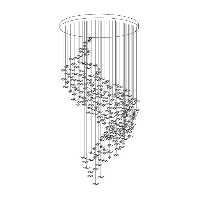 Tidal Art Glass Chandelier - Image 19