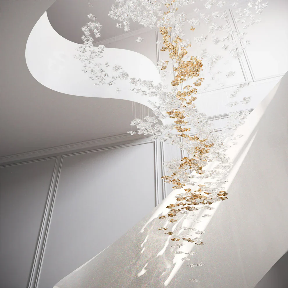 Tidal Art Glass Chandelier - Image 2