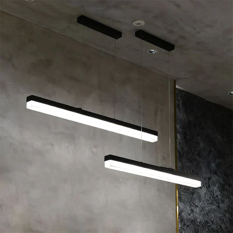 Timea Modern Alabaster Linear Pendant Light Over Kitchen Island, Chandelier Over Dining Table - Image 5