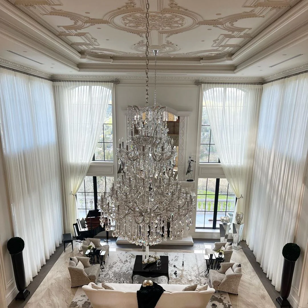Traditional Candle Crystal Chandelier for Staircase/Foyer/Living Room/Villa - Image 14