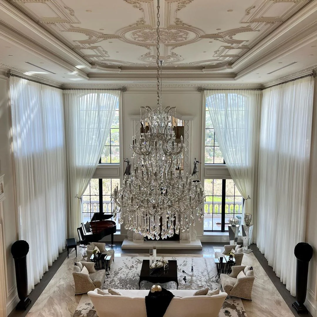 Traditional Candle Crystal Chandelier for Staircase/Foyer/Living Room/Villa - Image 15