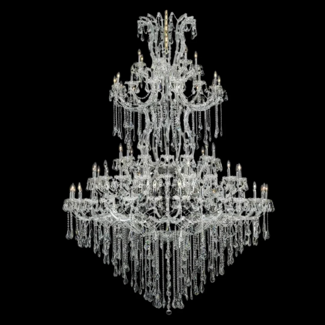 Traditional Candle Crystal Chandelier for Staircase/Foyer/Living Room/Villa - Image 2