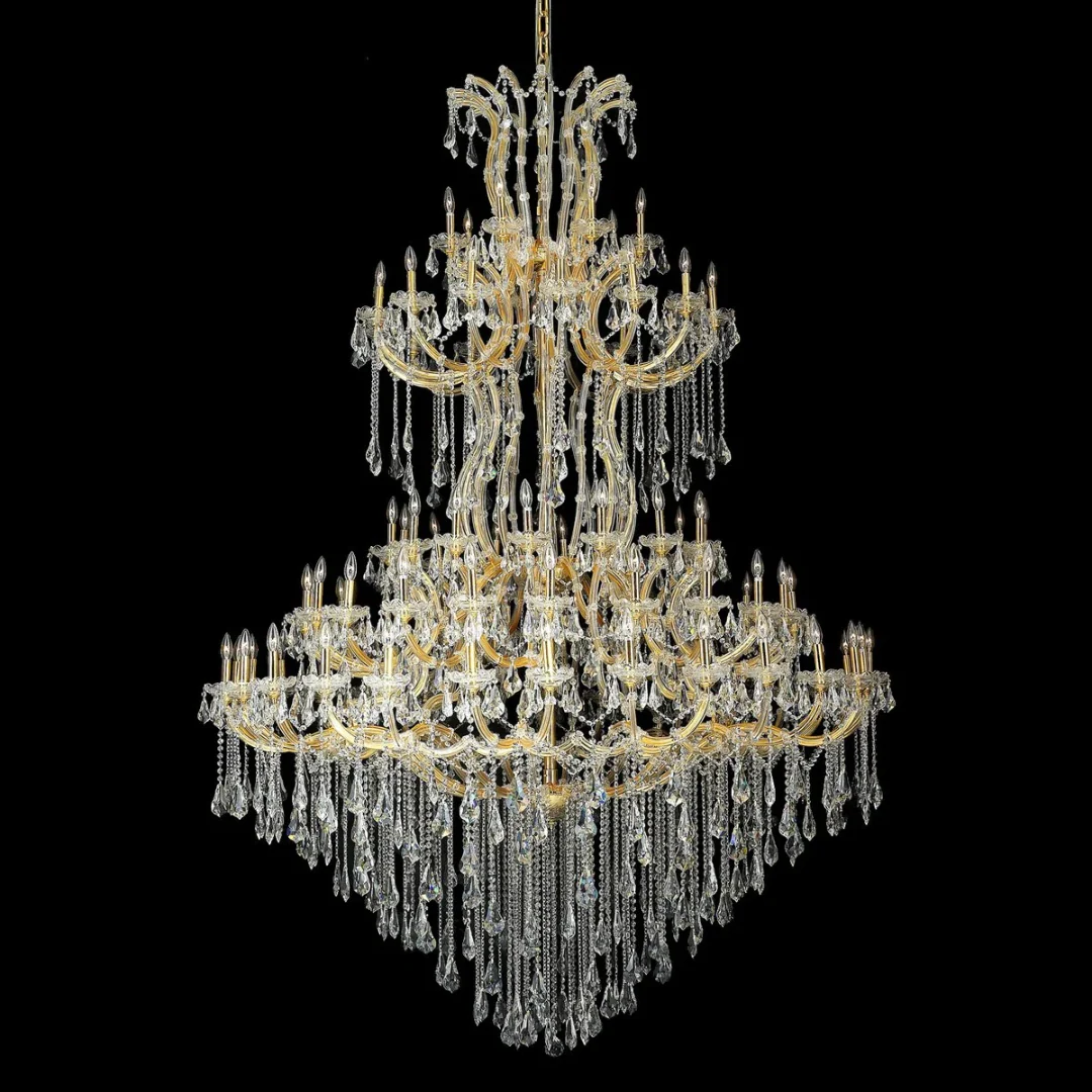 Traditional Candle Crystal Chandelier for Staircase/Foyer/Living Room/Villa - Image 21