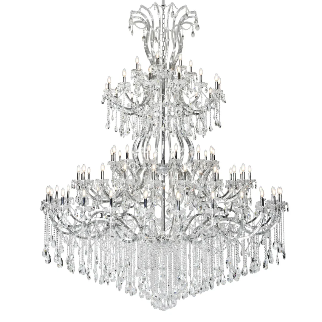 Traditional Candle Crystal Chandelier for Staircase/Foyer/Living Room/Villa - Image 22
