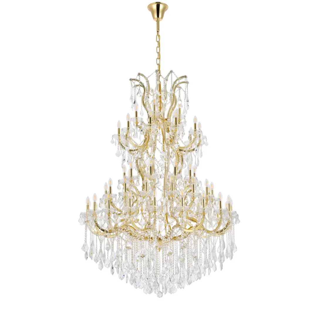 Traditional Candle Crystal Chandelier for Staircase/Foyer/Living Room/Villa - Image 25