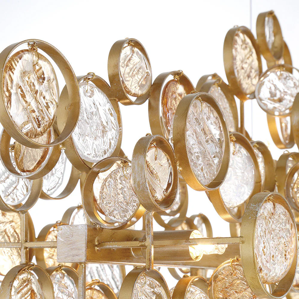 Trento Clustered Glass Linear Chandelier - Image 11