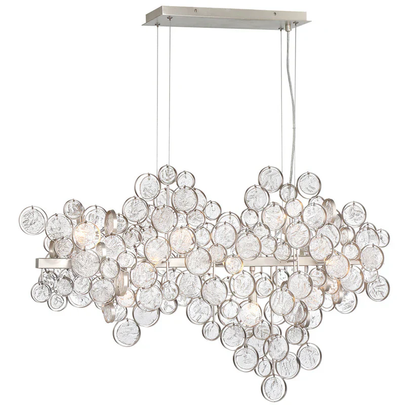 Trento Clustered Glass Linear Chandelier - Image 2