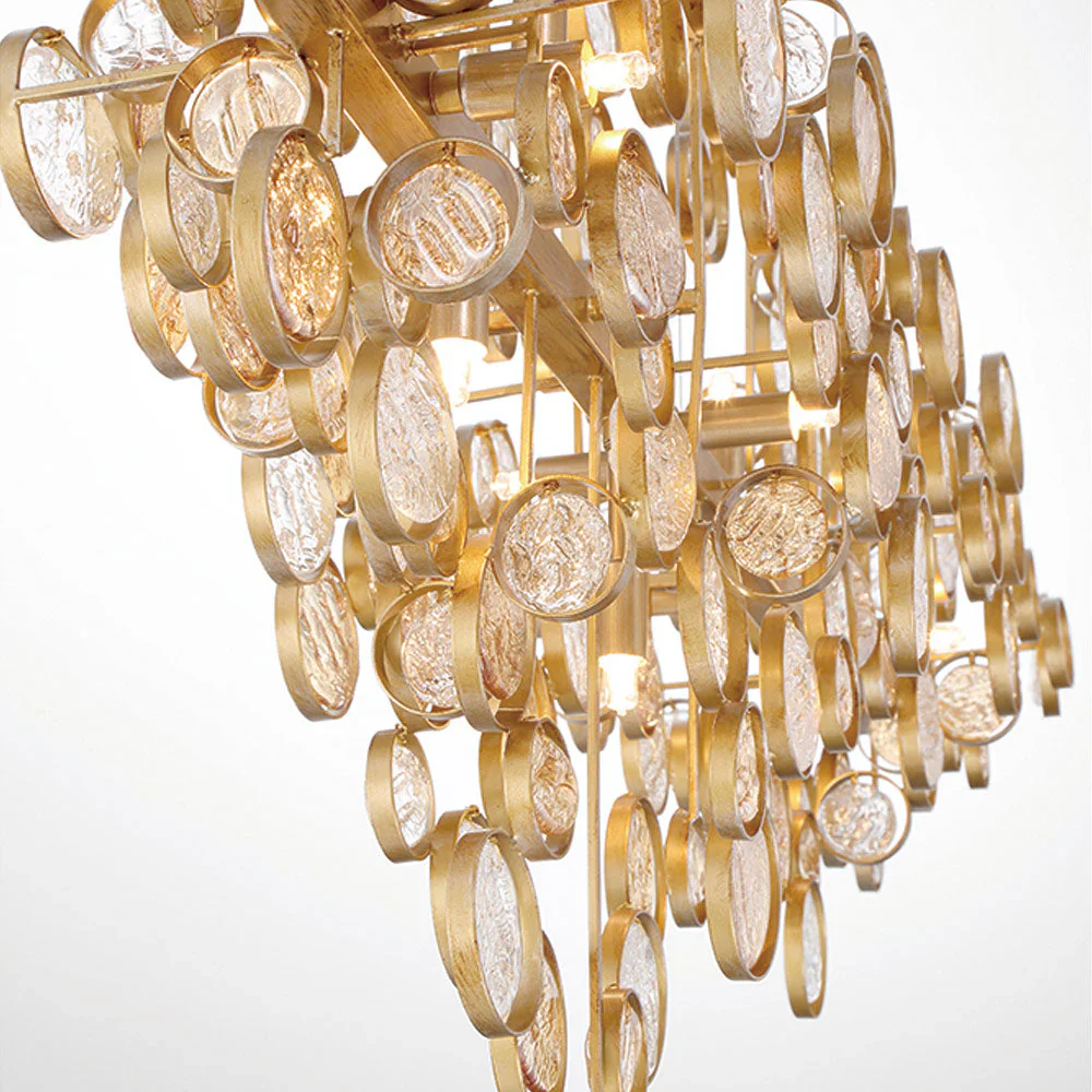 Trento Clustered Glass Linear Chandelier - Image 8