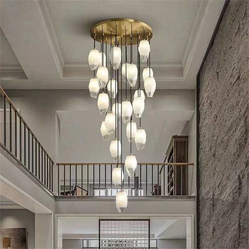 Vanessa glass long chandelier 24 Lights - Image 3