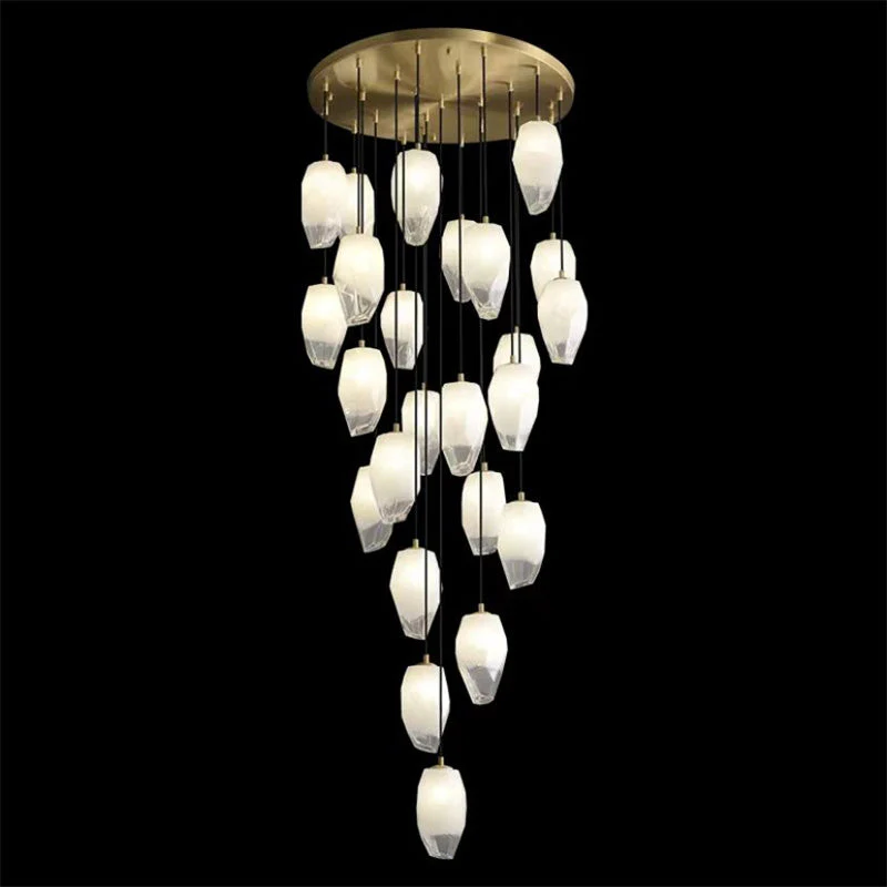 Vanessa glass long chandelier 24 Lights - Image 4
