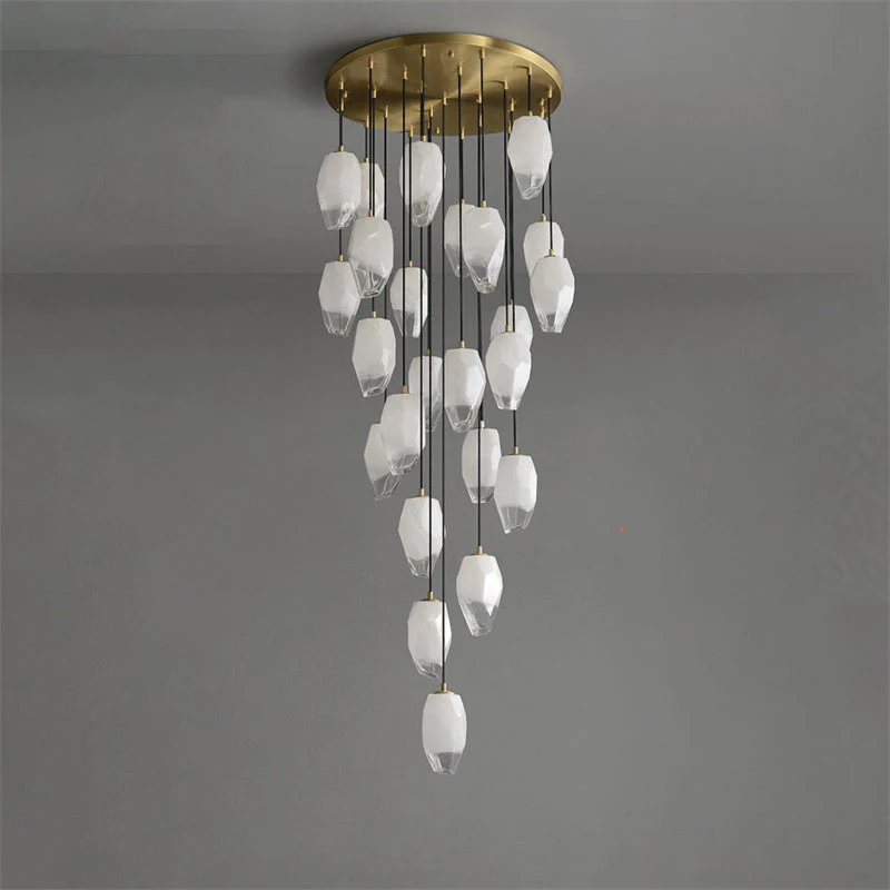 Vanessa glass long chandelier 24 Lights - Image 5