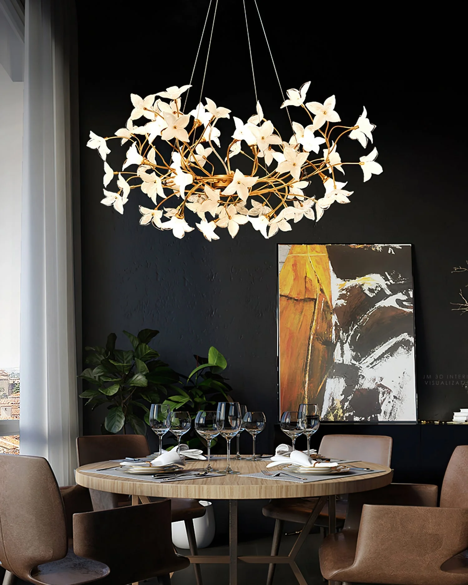 Veitchii Flower Branch Chandelier - Image 12