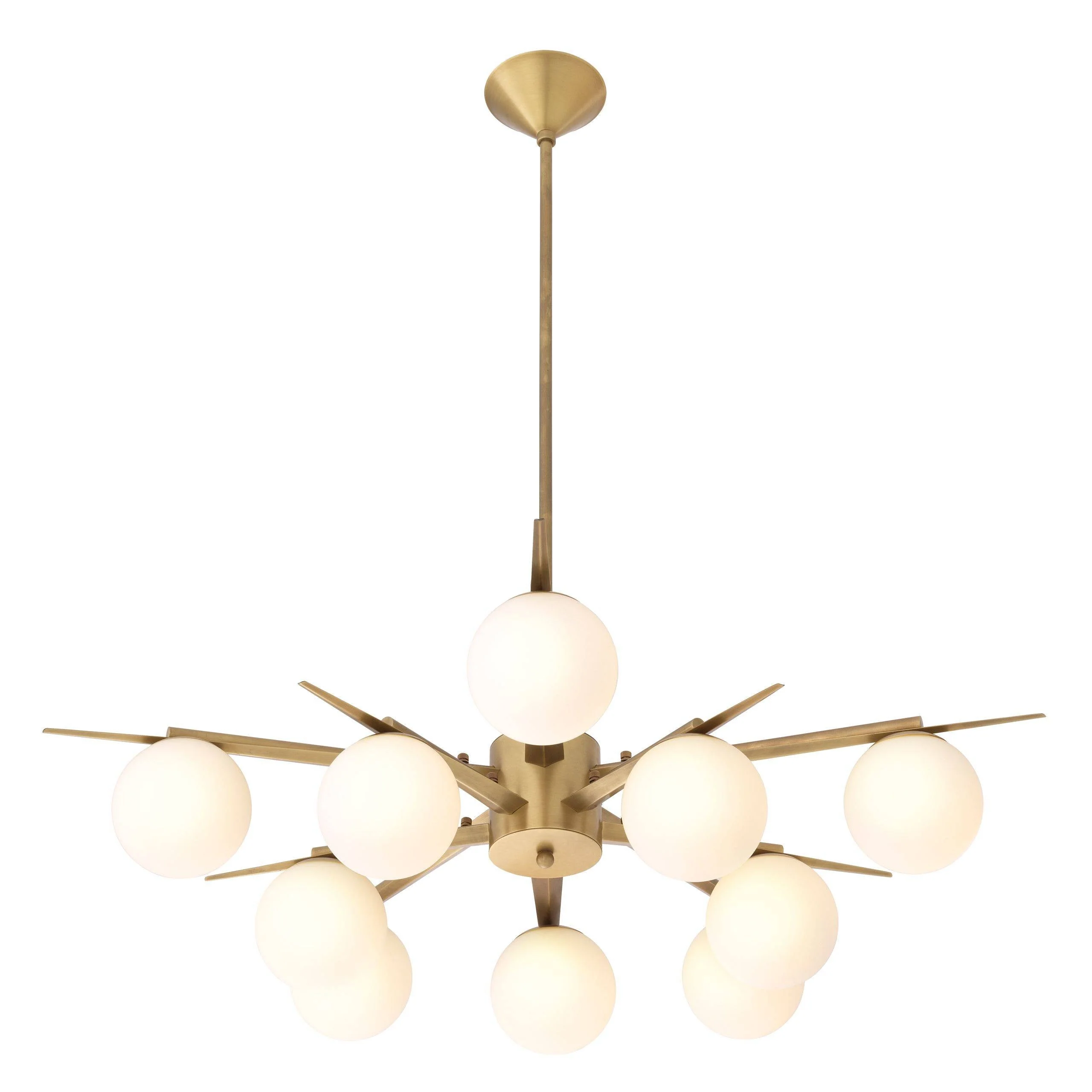 Venezia Modern Brass Chandelier - Image 3