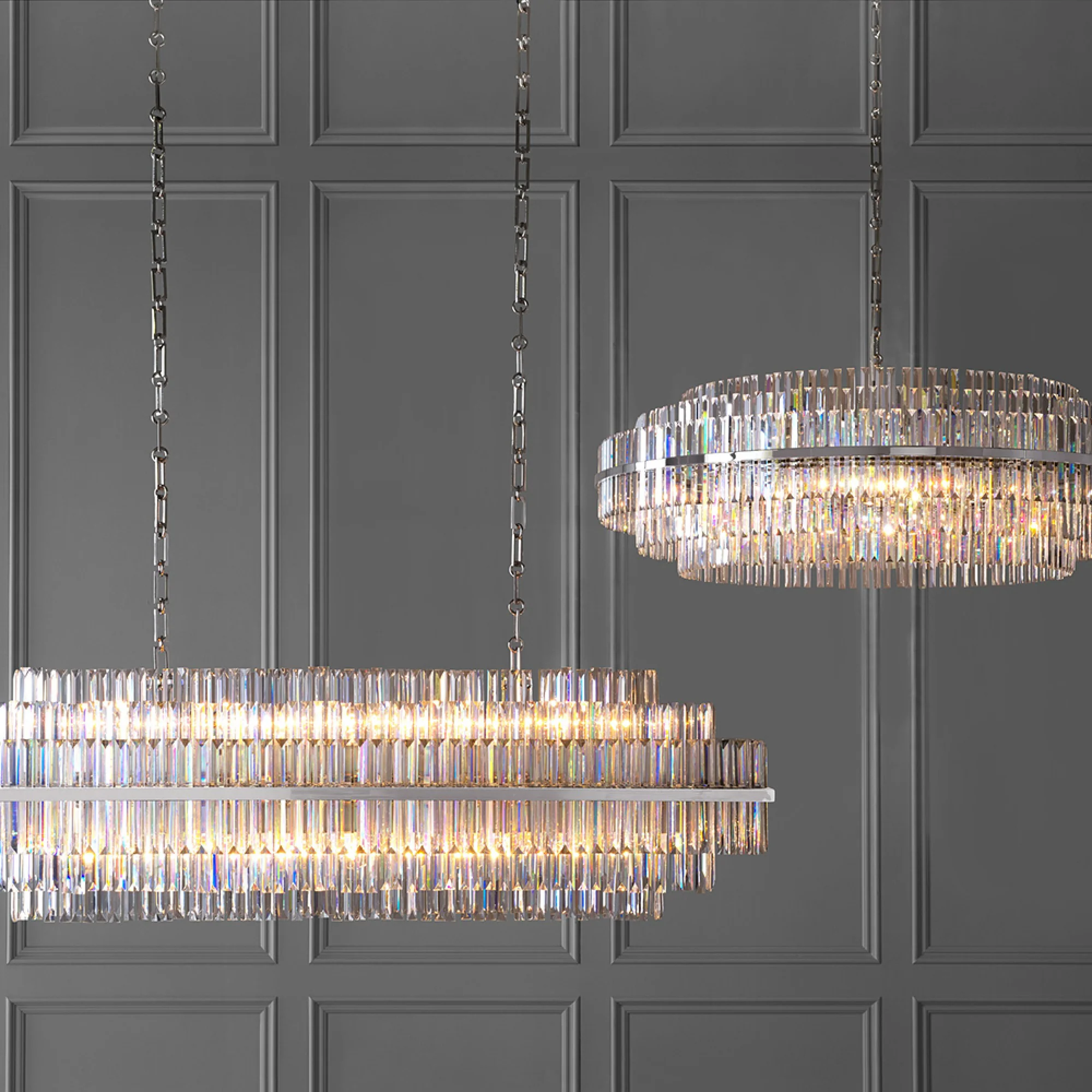 Vienna Linear Crystal Chandelier - Image 2