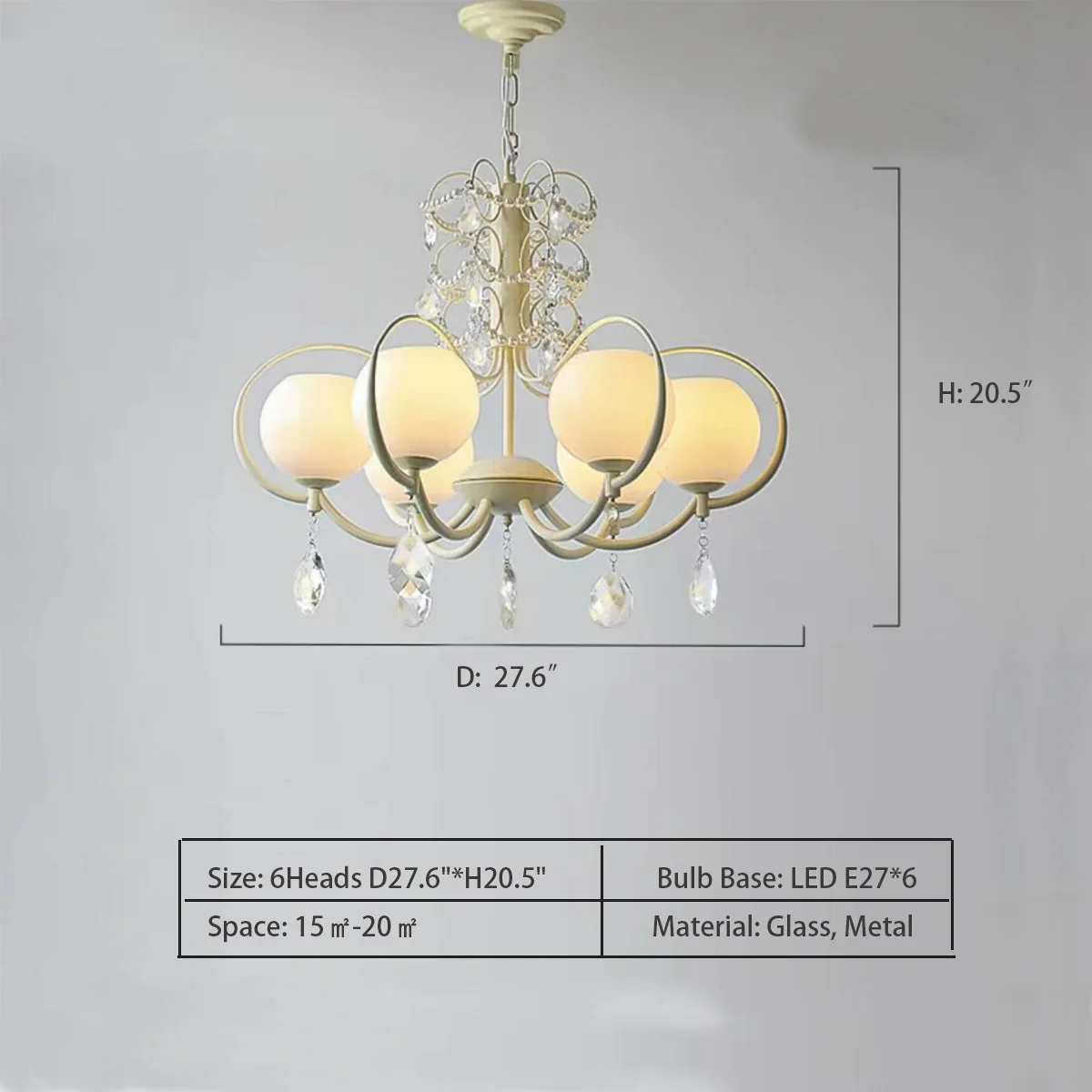 French Modern Minimalist Cream Style Dome Chandelier for Living Room/Bedroom - Image 12