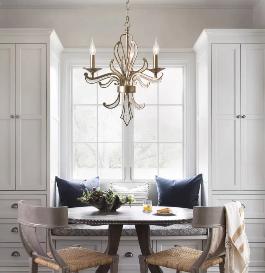 Vintage Style Silver Candle Chandelier for Living Room/Dining Room - Image 3