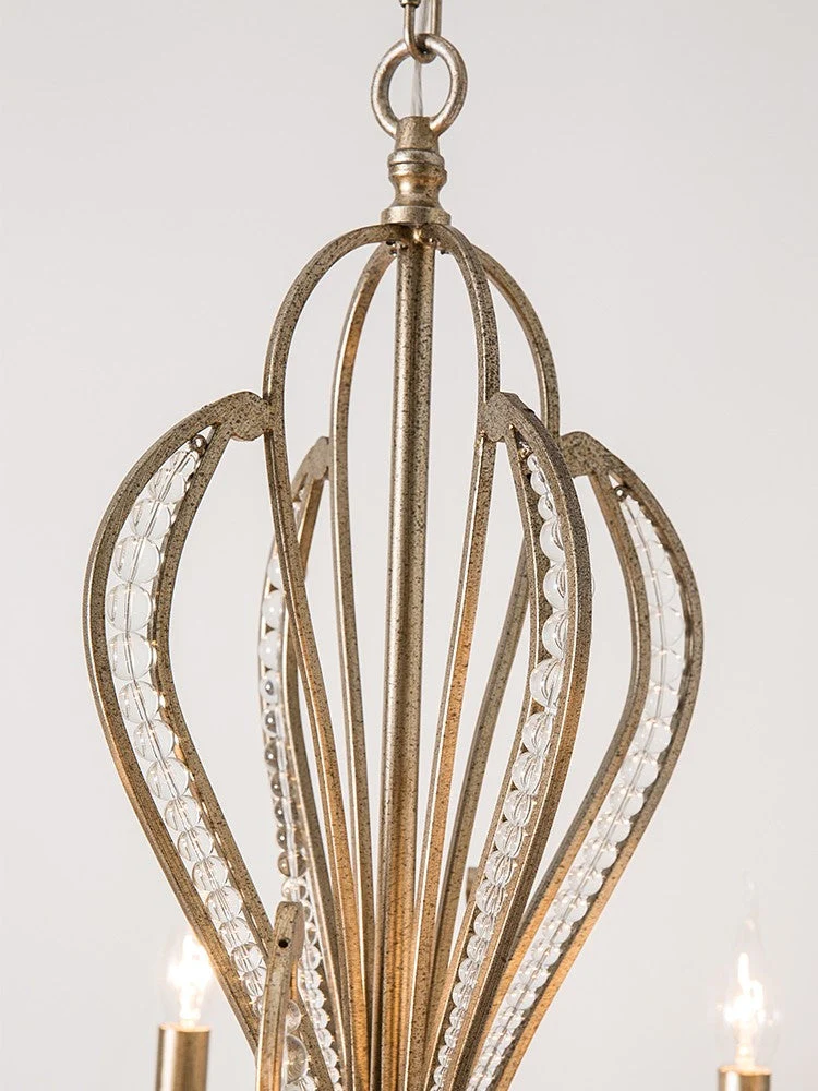 Vintage Style Silver Candle Chandelier for Living Room/Dining Room - Image 6