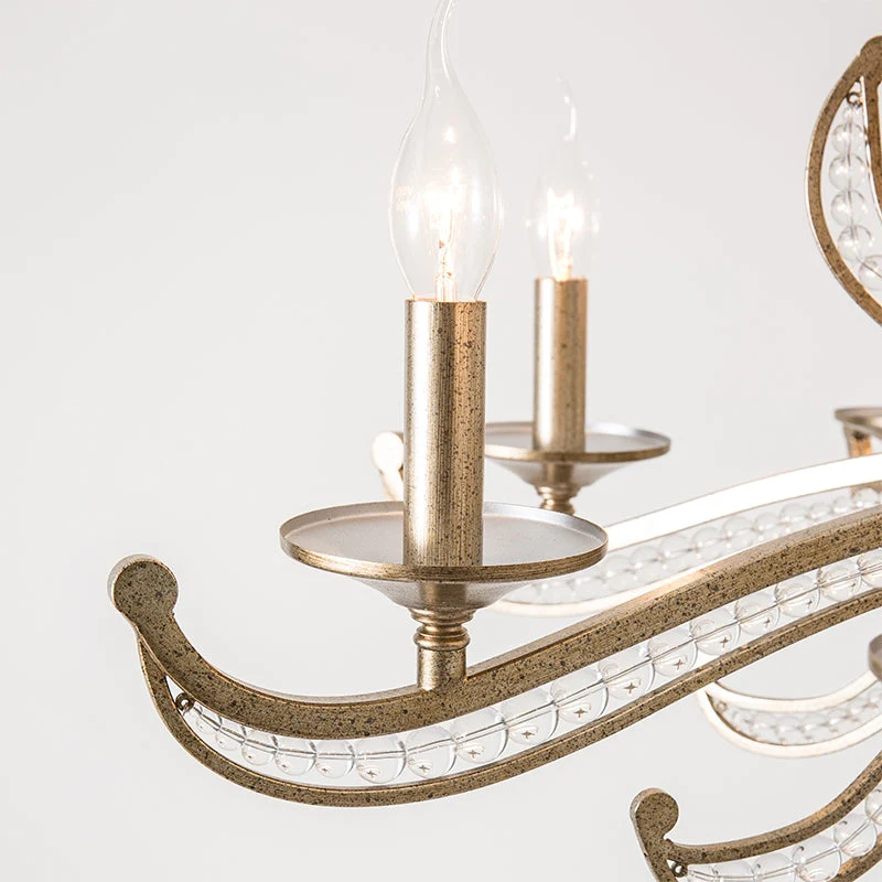 Vintage Style Silver Candle Chandelier for Living Room/Dining Room - Image 7
