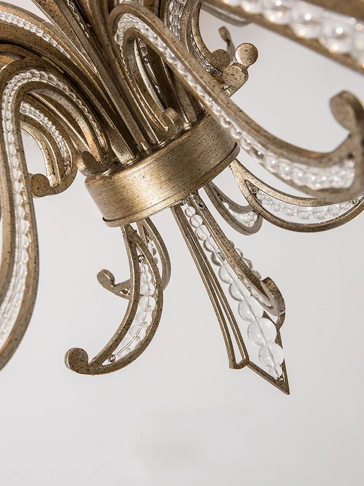 Vintage Style Silver Candle Chandelier for Living Room/Dining Room - Image 8