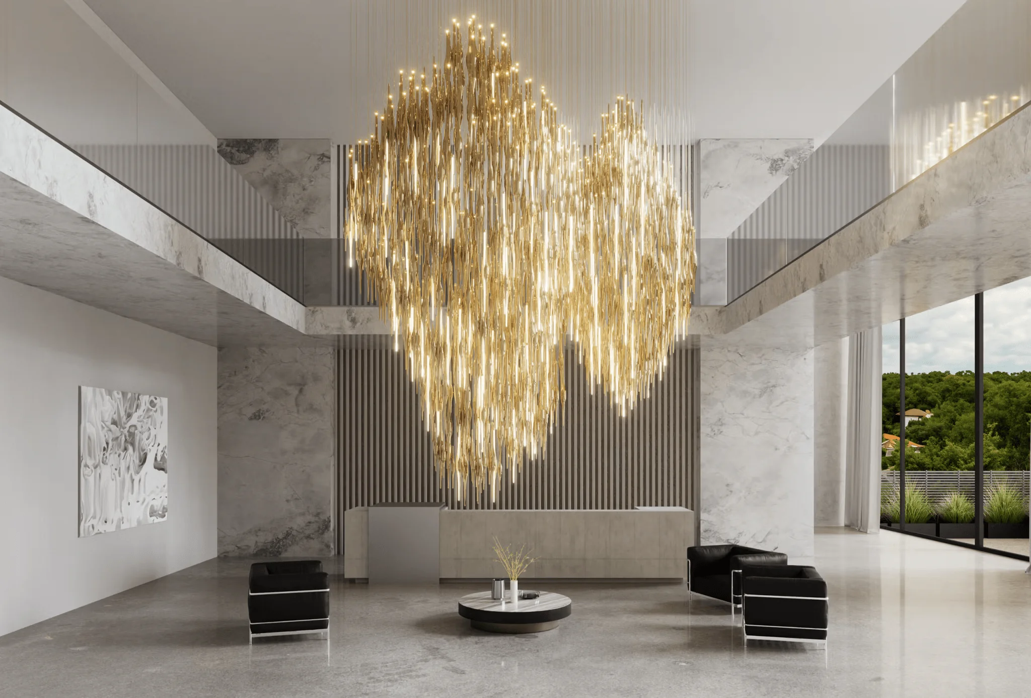 Vitara Meteor Shower Crystal Spiral Chandelier - Image 12