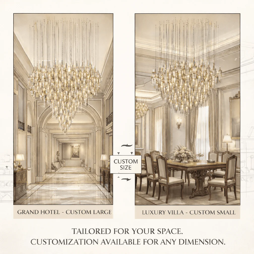 Vitara Meteor Shower Crystal Spiral Chandelier - Image 13