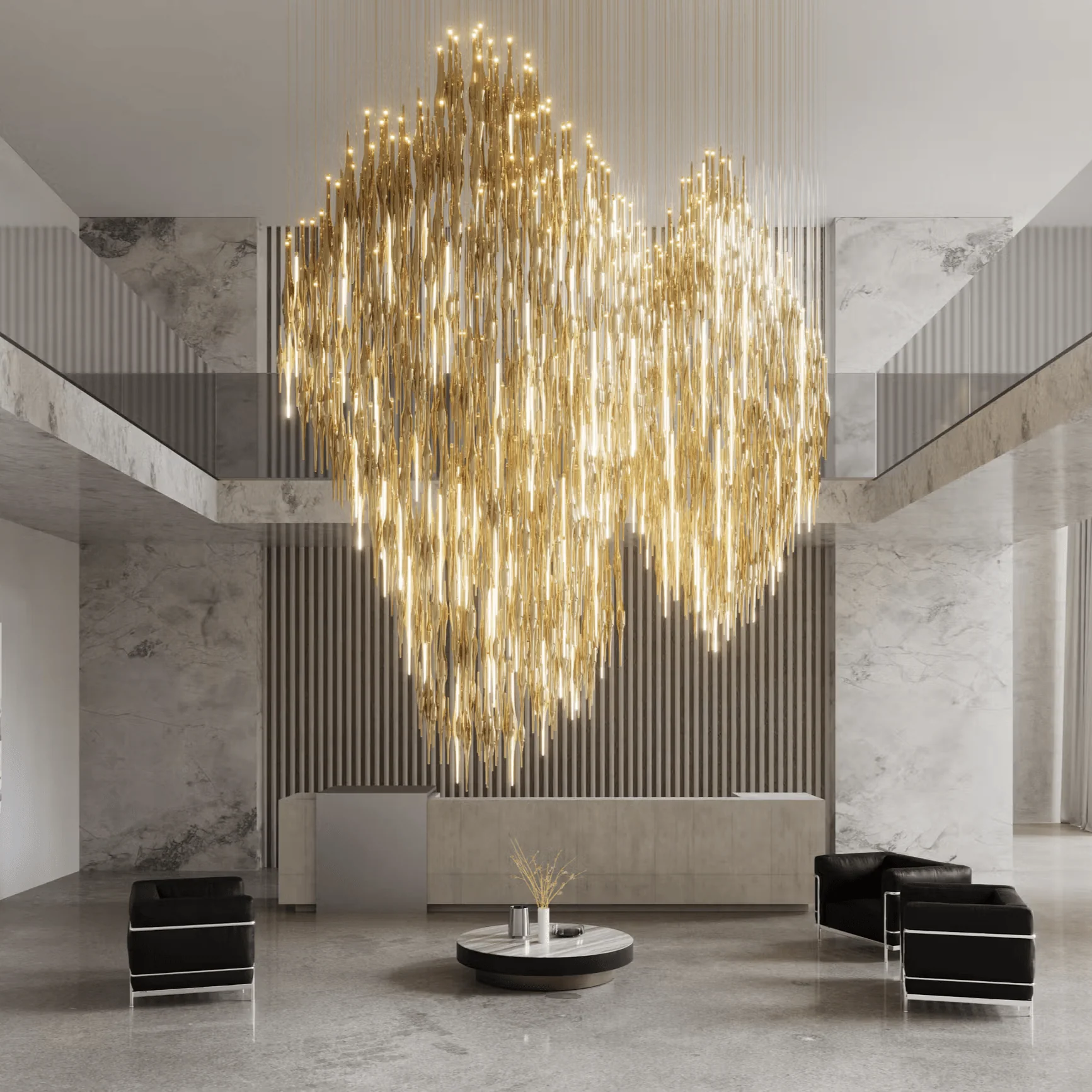 Vitara Meteor Shower Crystal Spiral Chandelier - Image 2