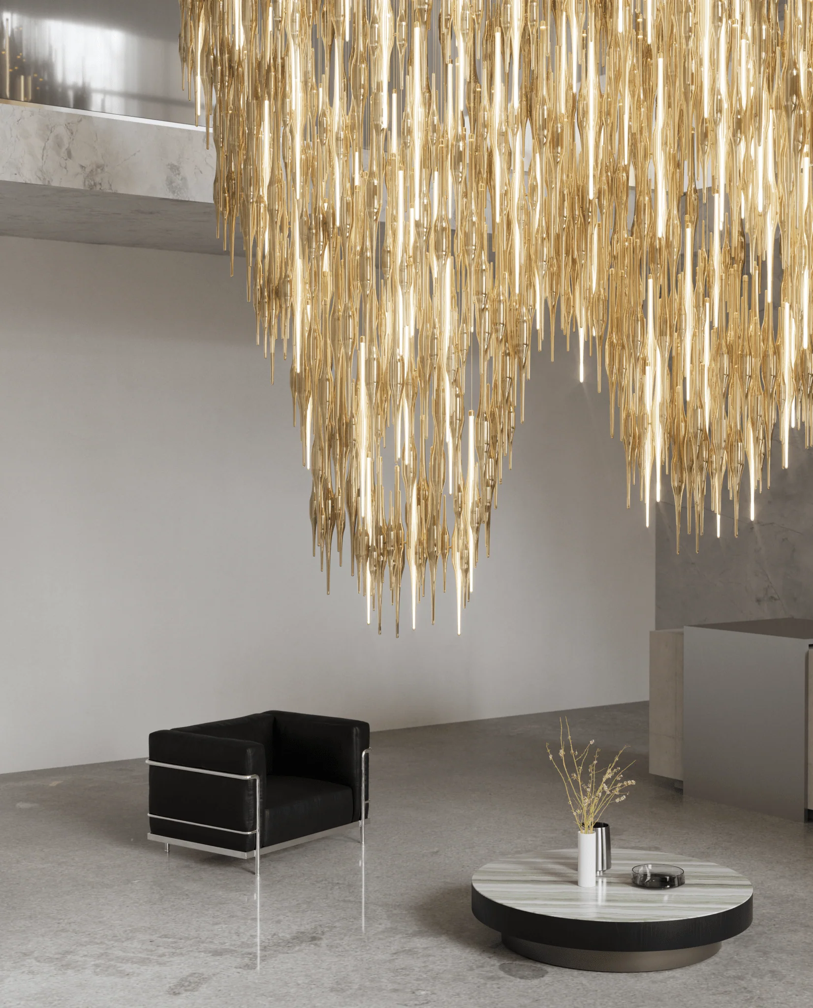 Vitara Meteor Shower Crystal Spiral Chandelier - Image 3