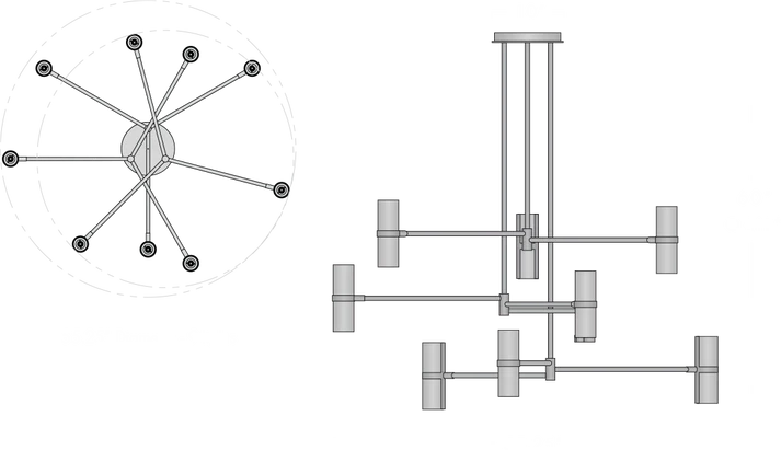 Voltaire Mobile Chandelier - Image 4