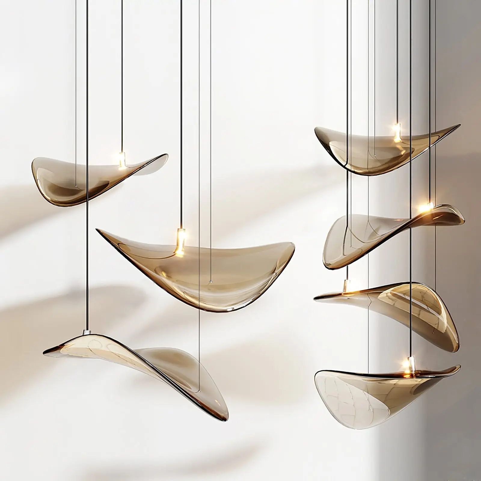 Wave Floating Leaf Chandelier - Image 2