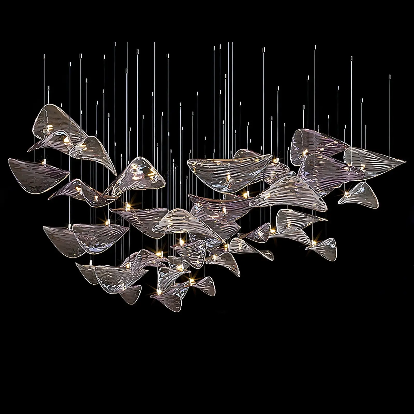 Wave Floating Leaf Chandelier - Image 4
