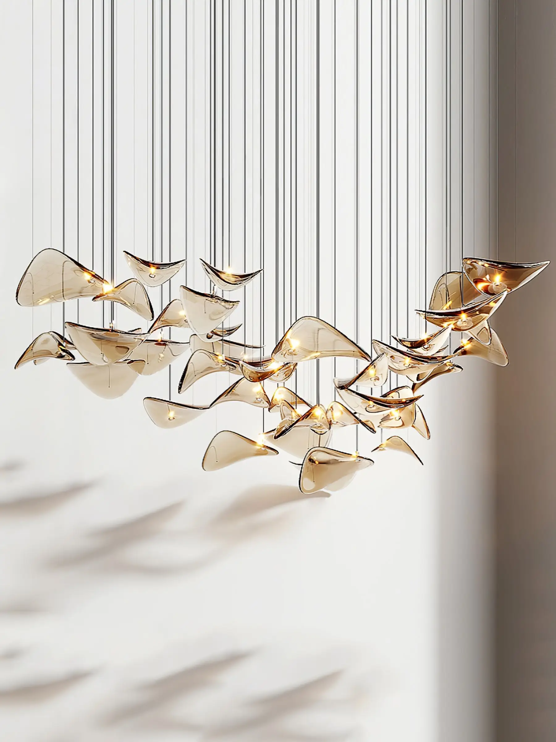 Wave Floating Leaf Chandelier - Image 7