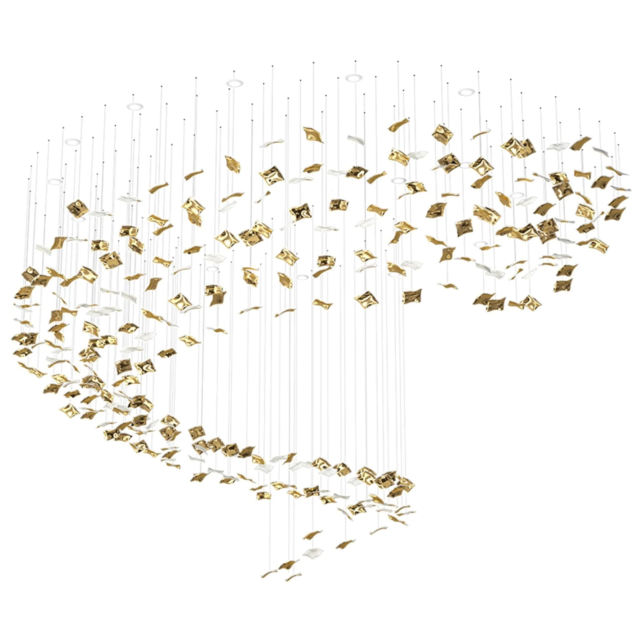 Galaxy Whispering Kerchiefs Meteor Shower Crystal Spiral Chandelier - Image 21