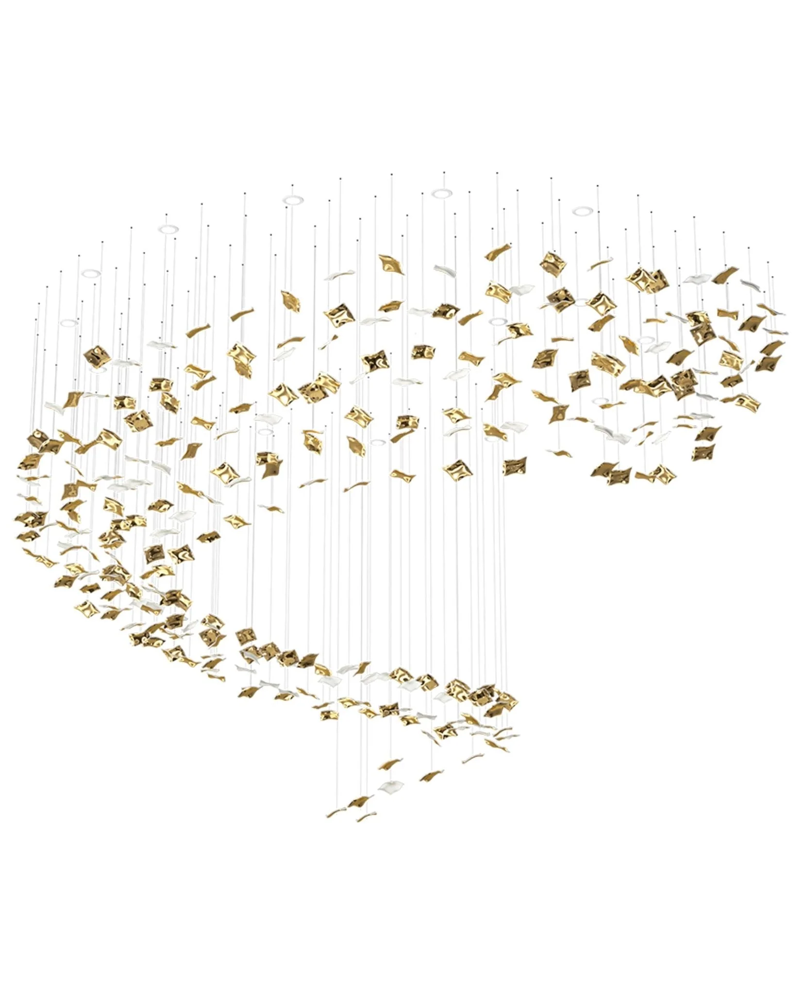 Galaxy Whispering Kerchiefs Meteor Shower Crystal Spiral Chandelier - Image 6