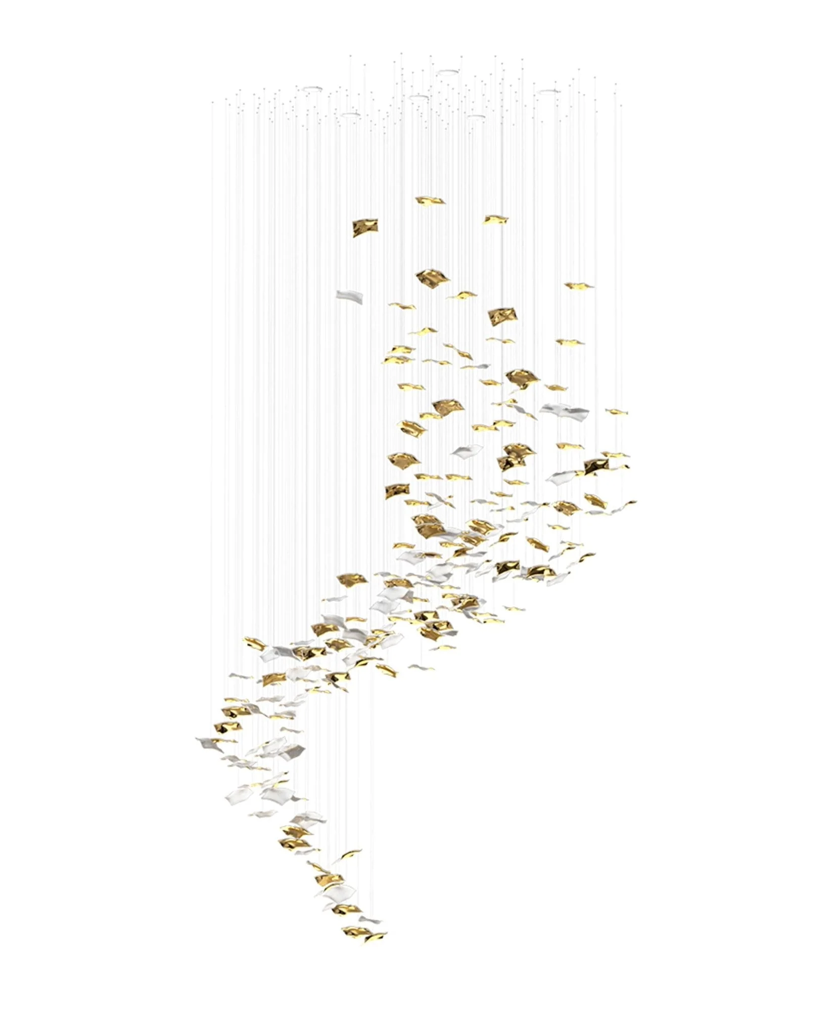 Galaxy Whispering Kerchiefs Meteor Shower Crystal Spiral Chandelier - Image 7