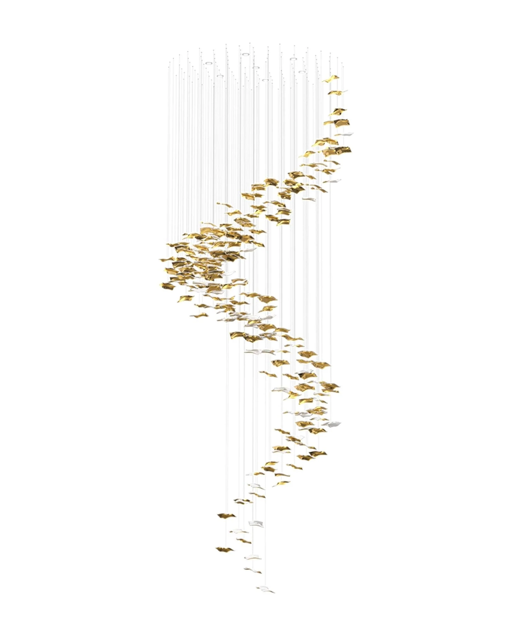 Galaxy Whispering Kerchiefs Meteor Shower Crystal Spiral Chandelier - Image 9