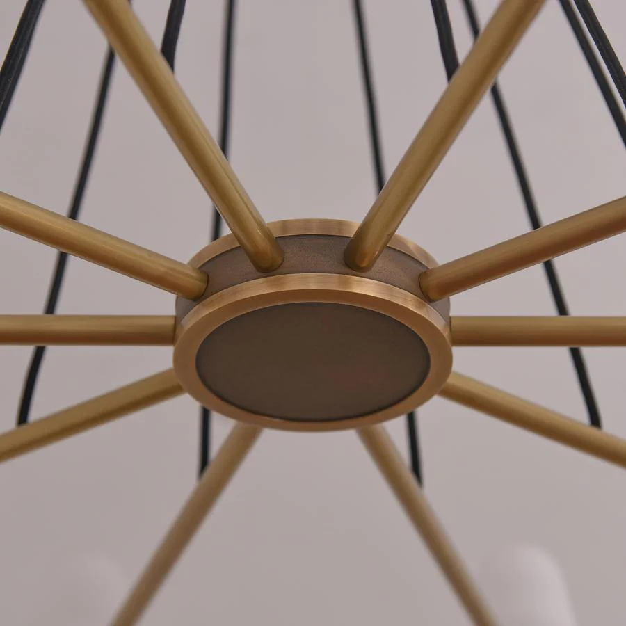 White Porcelain Round Chandelier 10-Lights - Image 9