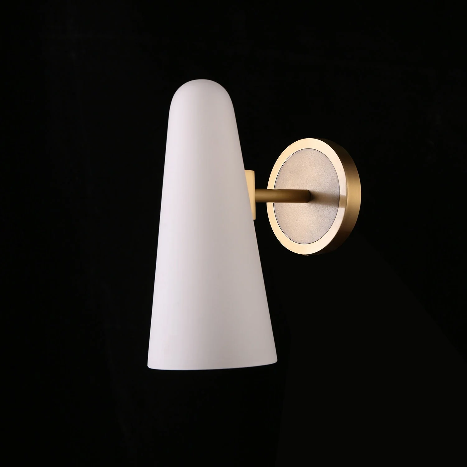 White Porcelain Single Shad Wall Sconce - Image 2