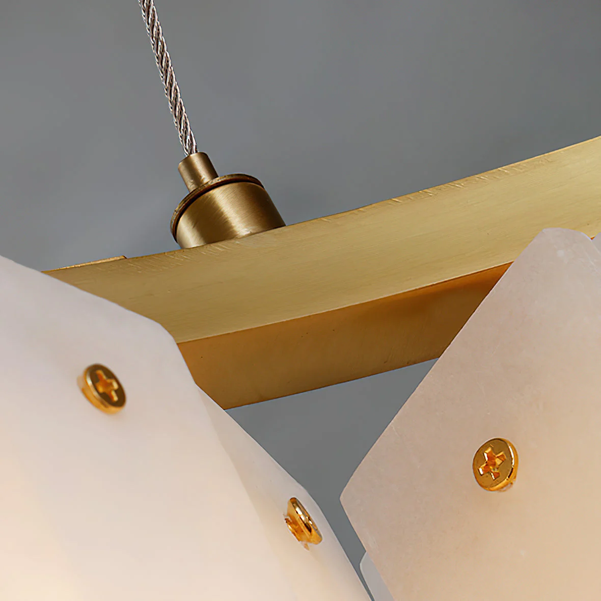 Lysander Modern Two- Tier Alabaster Chandelier Lighting - Image 14