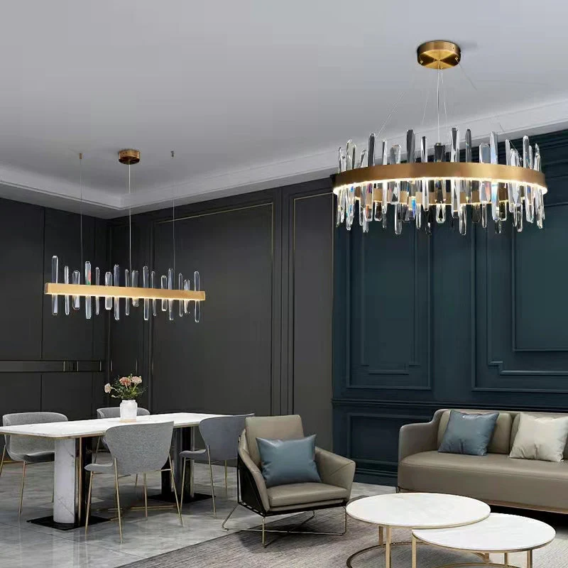 Crystal Chandelier For Dining Room Unique Style Crystal Pendant Light - Image 2
